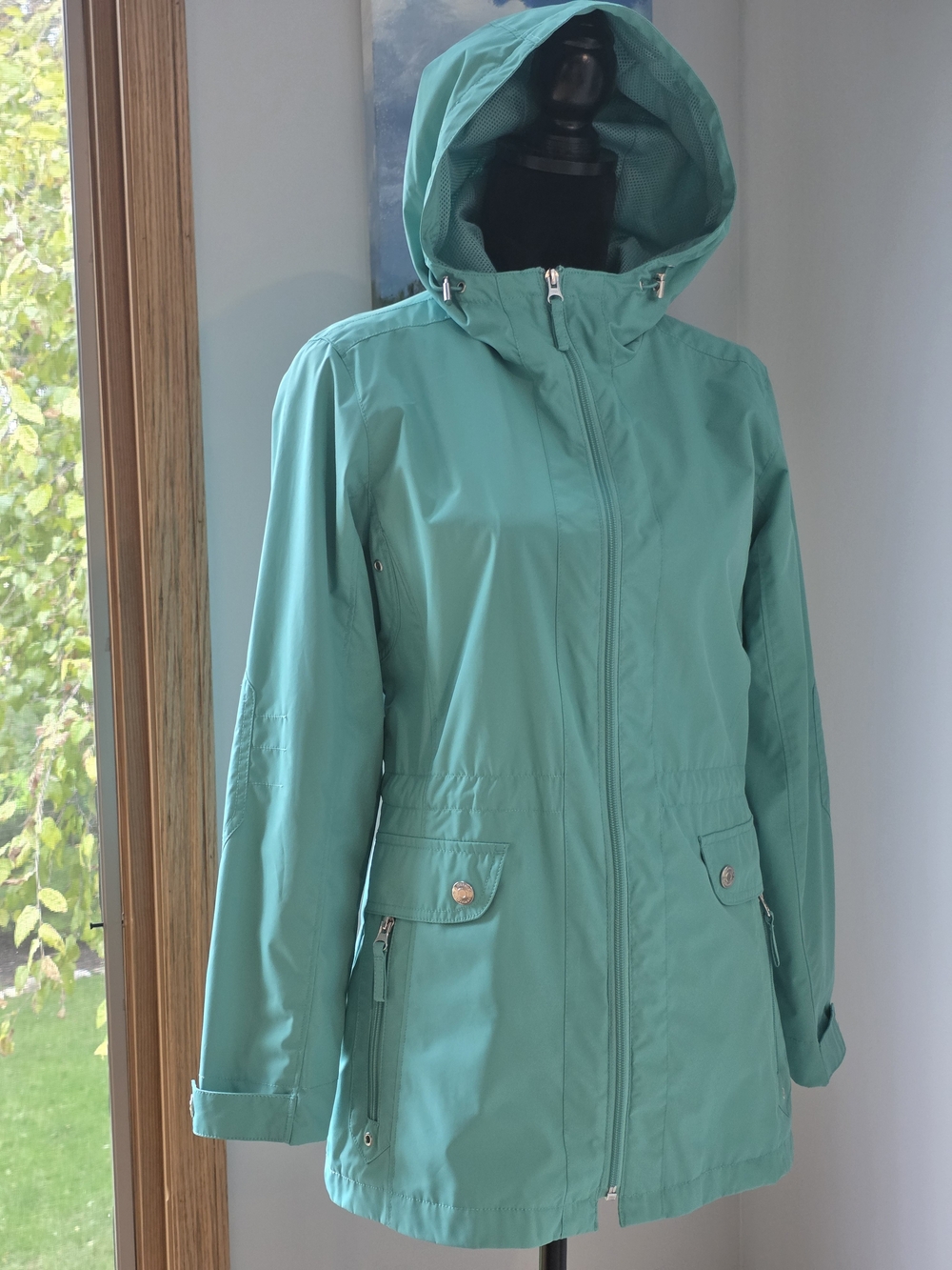 Natural Reflections Essential Jacket-Teal/Iceburg Green- Women's Medium